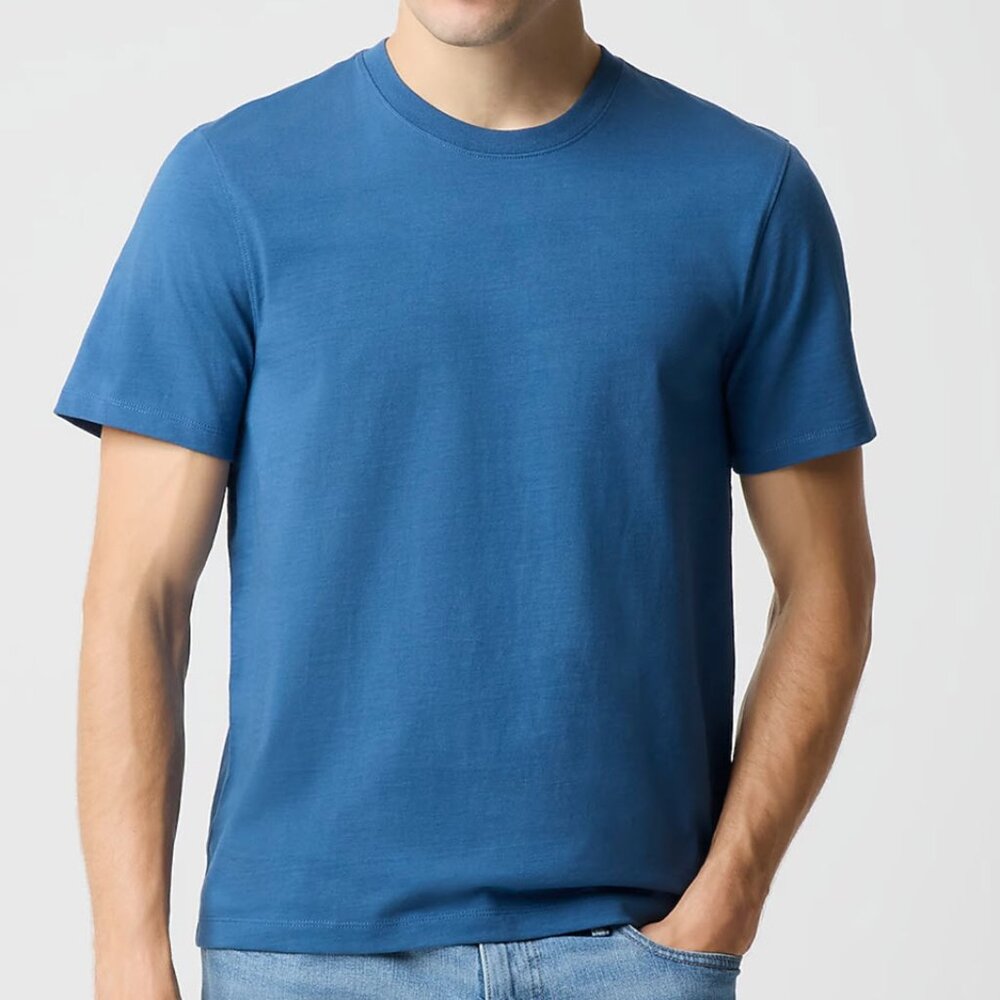 J. Crew Men's Estate Blue Essential Tee Shirt Large NWT NEW